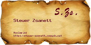 Steuer Zsanett névjegykártya