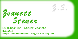 zsanett steuer business card